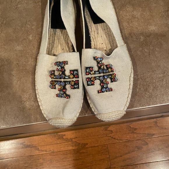 Tory Burch Multicolor Embellished Espadrilles - Picture 5 of 11